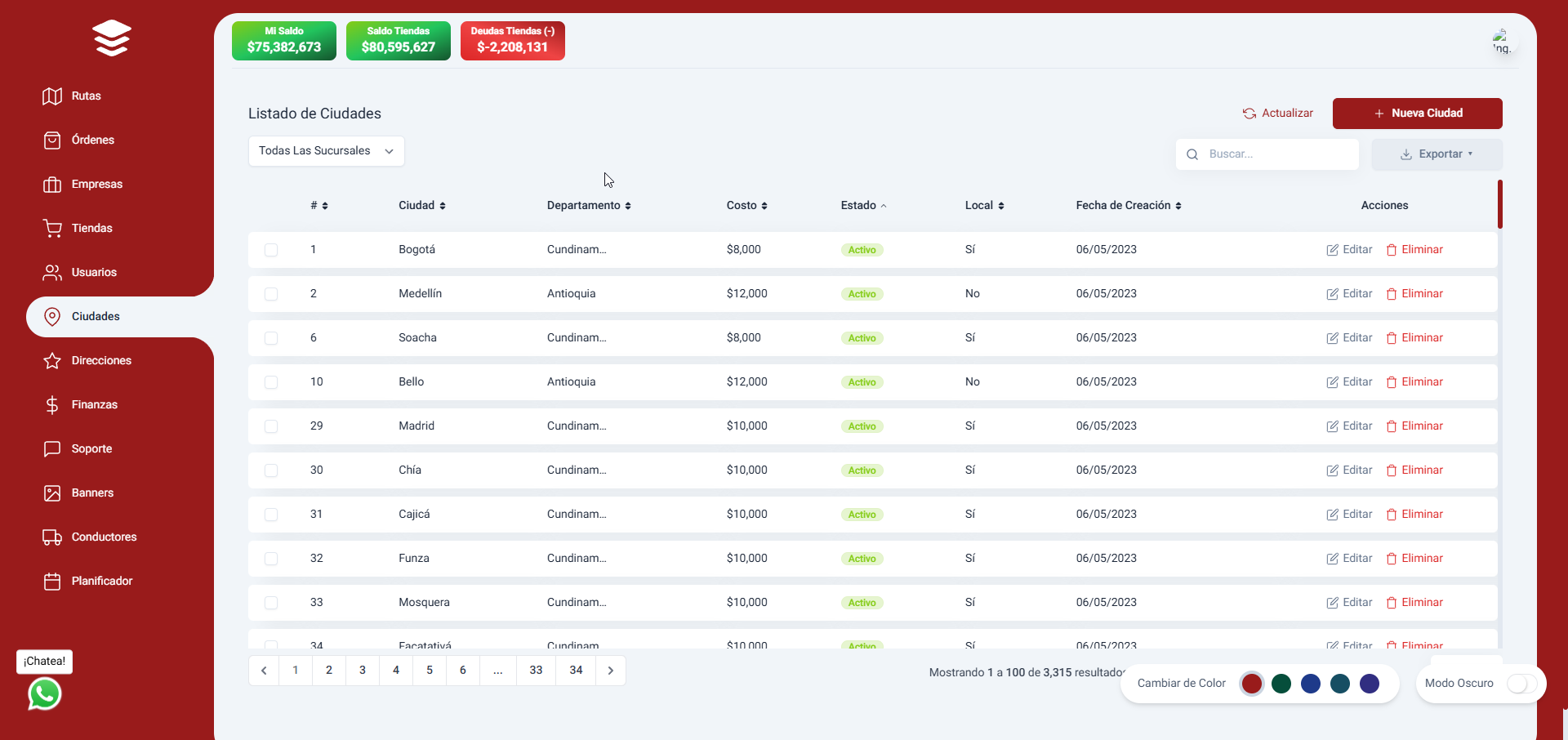 Plataforma Logística SaaS Multi-tenancy y Fintech